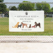 Promo Waterverf van Dog Walking Pet Sitter Service Spandoek (Insitu)