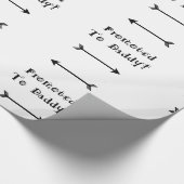 Promoot bij papa - Foster Adopt - Nieuwe vader Cadeaupapier (Hoek)