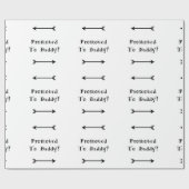 Promoot bij papa - Foster Adopt - Nieuwe vader Cadeaupapier (Vlak)