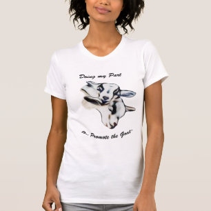 Promoot het portret Goat - Pygmy Goat Babies T-shirt