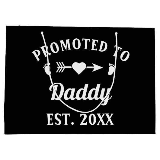 Promoot op papa Fatherhood Vaderdag Groot Cadeauzakje (Achterkant)