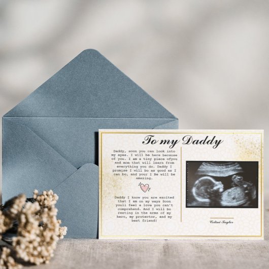 Promoot papa van bult naar papa: grappige Vaderdag Aanbevelingskaartje