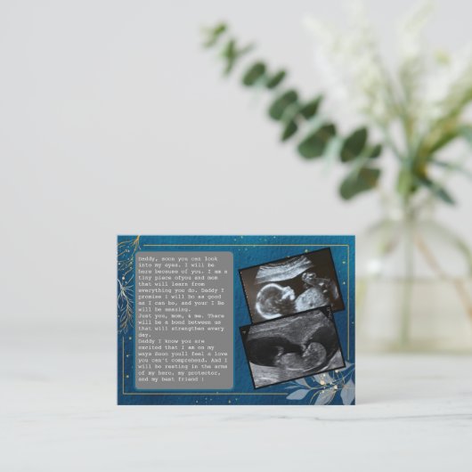 Promoot papa van bult naar papa: hilarische vaders aanbevelingskaartje (Staand voorkant)