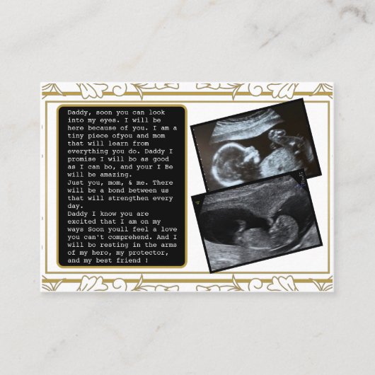 Promoot papa van bult naar papa: hilarische vaders aanbevelingskaartje (Voorkant)