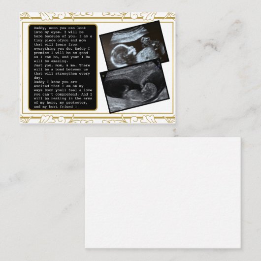 Promoot papa van bult naar papa: hilarische vaders aanbevelingskaartje (Voorkant / Achterkant)