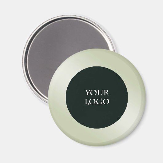 Promoot uw eigen zakelijke Logo, groene metallic Magneet (Voorkant / Achterkant)