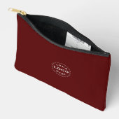 Promoot Uw Merk Maroon Kleine Aangepaste Etui (Open)