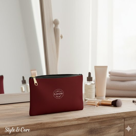 Promoot Uw Merk Maroon Kleine Aangepaste Etui