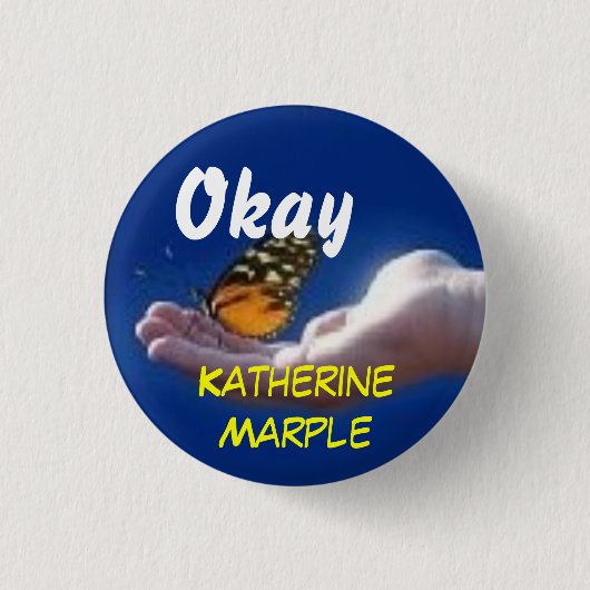 Promote Katherine Marple Ronde Button 3,2 Cm (Voorkant)