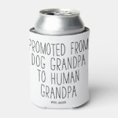 Promoted Dog Grandpa to Human Grandpa est 2020 Blikjeskoeler (Blikje Voorkant)