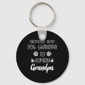 Promoted From Dog Grandpa To Human Grandpa New Gra Sleutelhanger (Voorkant)