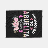 Promoted To Abuelita Est 2026 New Spanish Grandma  Fleece Deken (Voorkant (Horizontaal))