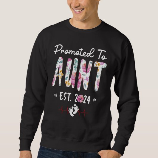 Promoted To Aunt 2024 First Time New Aunt Pregnanc Trui (Voorkant)