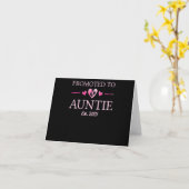 Promoted To Auntie 2021 New Aunt T-Shirt Kaart (Gele Bloem)