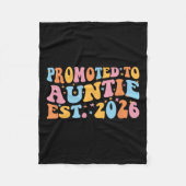 Promoted To Auntie 2026 Future Soon To Be New Aunt Fleece Deken (Voorkant)
