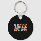 Promoted To Auntie 2026 Future Soon To Be New Aunt Sleutelhanger (Voorkant)