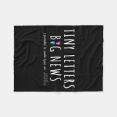 Promoted To Auntie Again 2026-2nd Baby Announcemen Fleece Deken (Voorkant (Horizontaal))