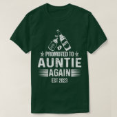 Promoted To Auntie Again Est 2023 Soon To Be Aunti T-shirt (Design voorkant)