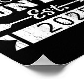 Promoted To Auntie Est 2025 Funny New Aunt Reveal  Poster (Hoek)