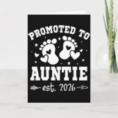 Promoted To Auntie Est 2026 Going To Be Aunt Annou Kaart (Voorkant)