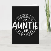 Promoted To Auntie Est 2026 Soon To Be Aunt Funny Kaart (Voorkant)