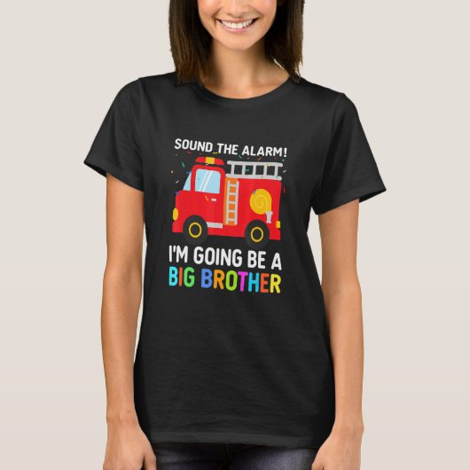 Promoted To Big Brother 2023 Boys Sibling Outfits T-shirt (Voorkant)