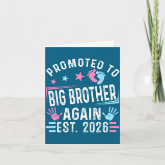 Promoted To Big Brother Again Est. 2026 Vintage Bi Kaart