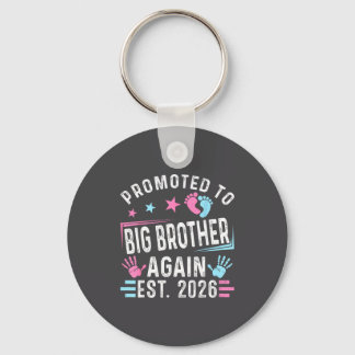 Promoted To Big Brother Again Est. 2026 Vintage Bi Sleutelhanger