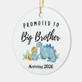 Promoted to Big Brother Dinosaur  Keramisch Ornament (Links)