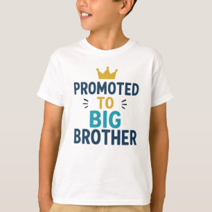 Promoted to Big Brother Schattige Broer Aankondigi T-shirt