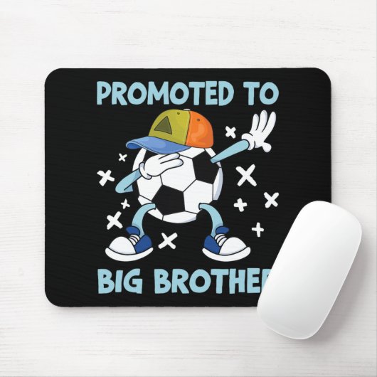 Promoted To Big Brother Soccer Design Muismat (Met muis)