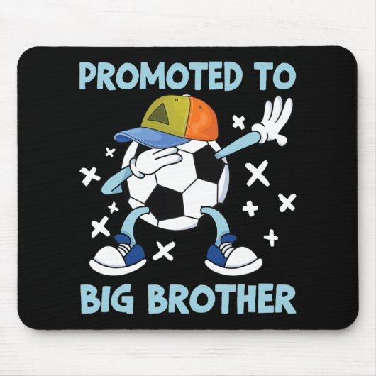 Promoted To Big Brother Soccer Design  Muismat (Voorkant)