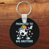 Promoted To Big Brother Soccer Design  Sleutelhanger (Voorkant)