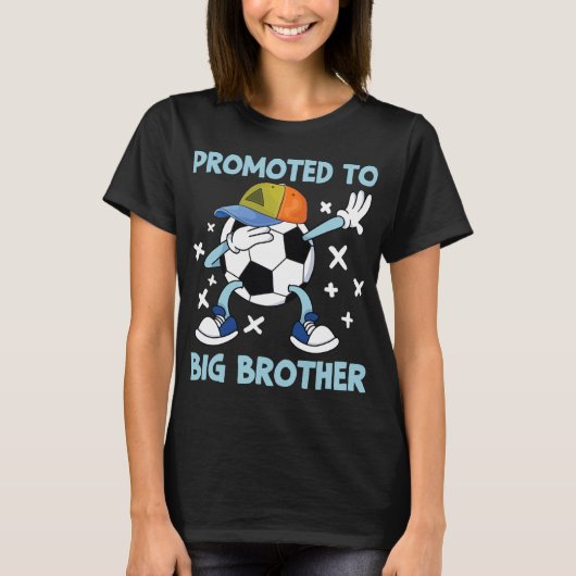 Promoted To Big Brother Soccer Design  T-shirt (Voorkant)