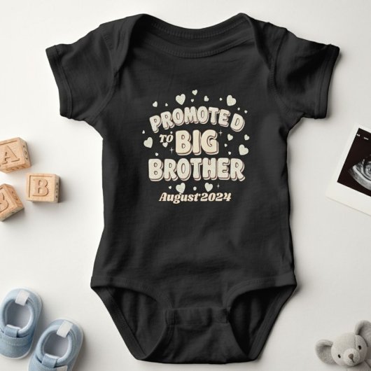 Promoted To Big Brother T-shirt,  Romper