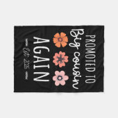 Promoted To Big Cousin Again 2026 2nd Pregnancy An Fleece Deken (Voorkant (Horizontaal))