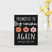 Promoted To Big Cousin Again 2026 2nd Pregnancy An Kaart (Gele Bloem)