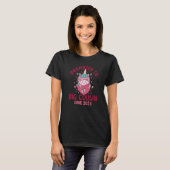 Promoted to Big Cousin June 2023 Unicorn Hearts Ni T-shirt (Voorkant volledig)