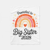 Promoted To Big Sister 2028 New Baby Pregnancy Ann Fleece Deken (Voorkant)