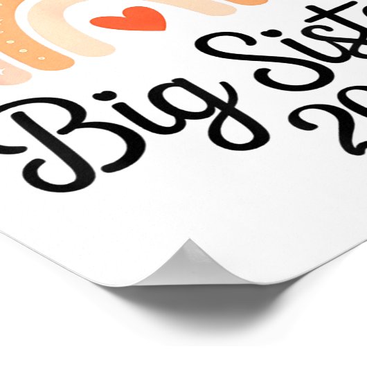 Promoted To Big Sister 2028 New Baby Pregnancy Ann Poster (Hoek)