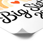 Promoted To Big Sister 2028 New Baby Pregnancy Ann Poster (Hoek)