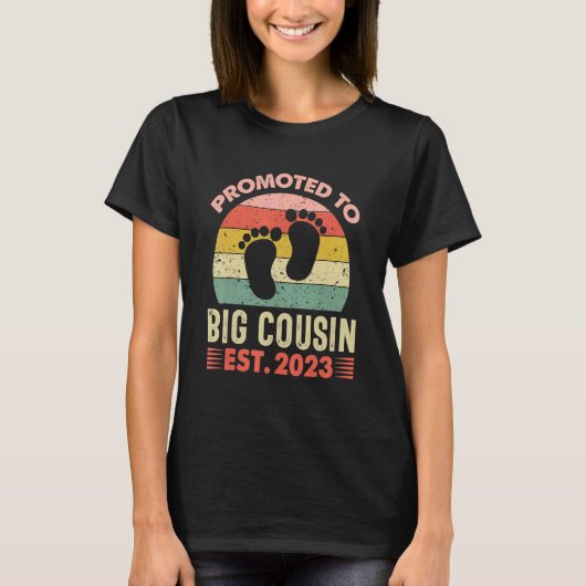 Promoted To Cousin 2023 Cute Going To Be A Big Cou T-shirt (Voorkant)