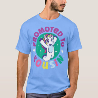 Promoted To Cousin Unicorn For Girls T-shirt