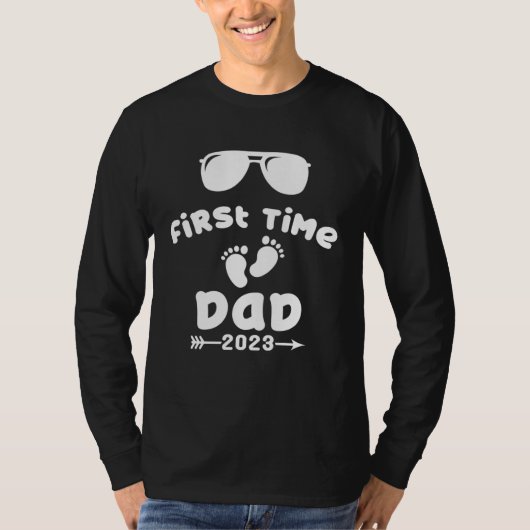 Promoted To Dad 2023 First Time Dad 2023 T-shirt (Voorkant)