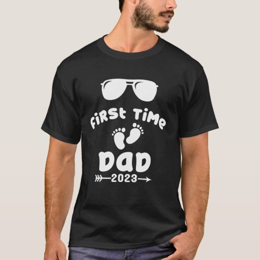 Promoted To Dad 2023 First Time Dad 2023 T-shirt (Voorkant)