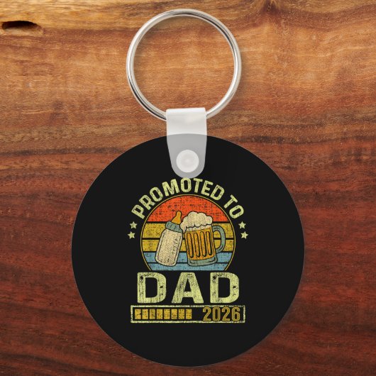 Promoted To Dad 2026 Expecting Baby Funny Soon To  Sleutelhanger (Voorkant)