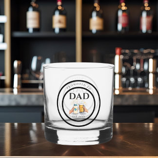 Promoted to Dad Est 2026 Whiskey Glass Gift Whisky Glas