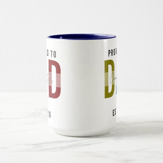 Promoted to Dad | Personalized First Father’s Day Mok (Midden)