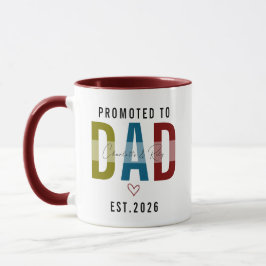 Promoted to Dad | Personalized First Father’s Day Mok