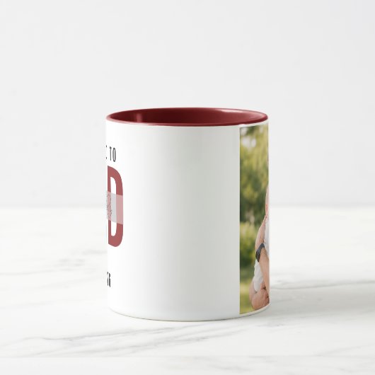 Promoted to Dad Personalized Photo | First Father Mok (Midden)